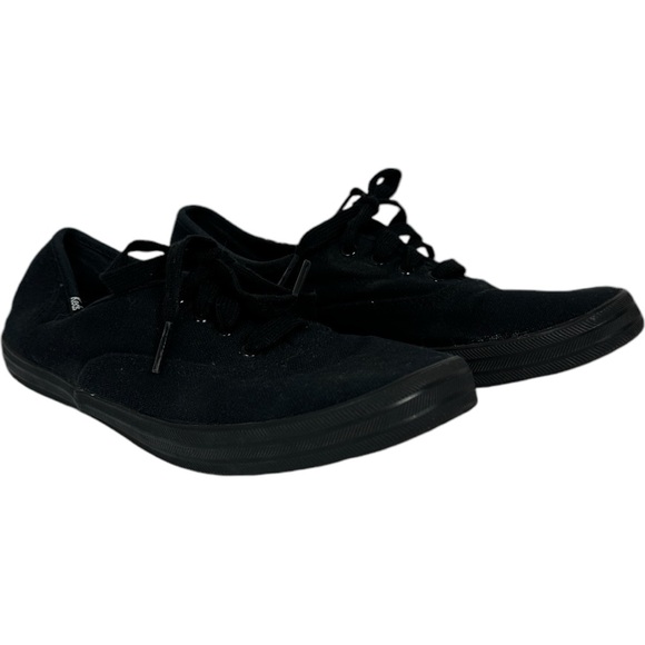 Keds‎ Champion Black Canvas Shoes Womens Size 7 Low Sneakers WF24700 Minimalist - Picture 3 of 9